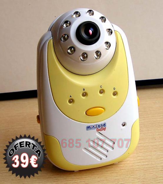 Camara vigilancia para bebes con vision nocturna orientable