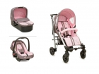 Carrito de bebe cangaroo rosa y gris - mejor precio | unprecio.es