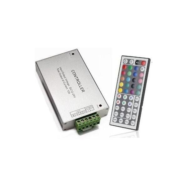 Controladores para Tiras de Led  Controlador RGB con mando IR    www.ledtron.es