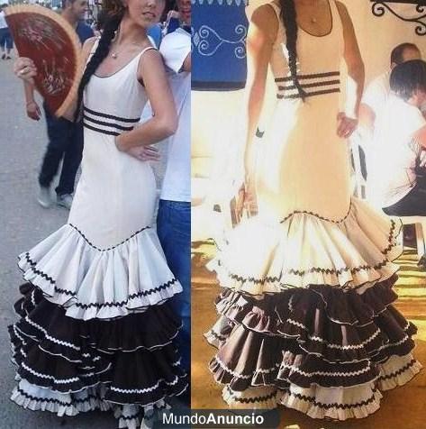 Traje vestido flamenca gitana feria