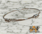 29 € - pulsera de hilo de plata con 2 nudos corredizos como antiguas pelo elefante - (madr - mejor precio | unprecio.es