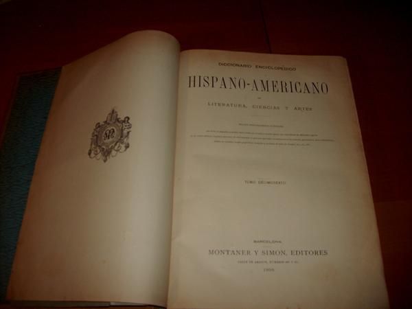 Diccionario Enciclopedico s.XIX de Montaner y Simón