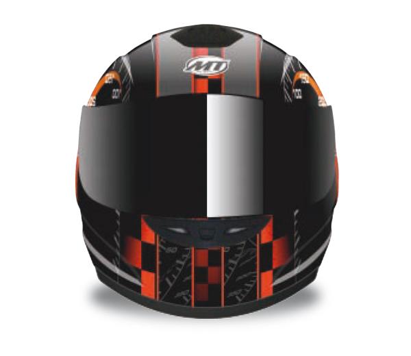 Casco de moto mt thunder lightning max power