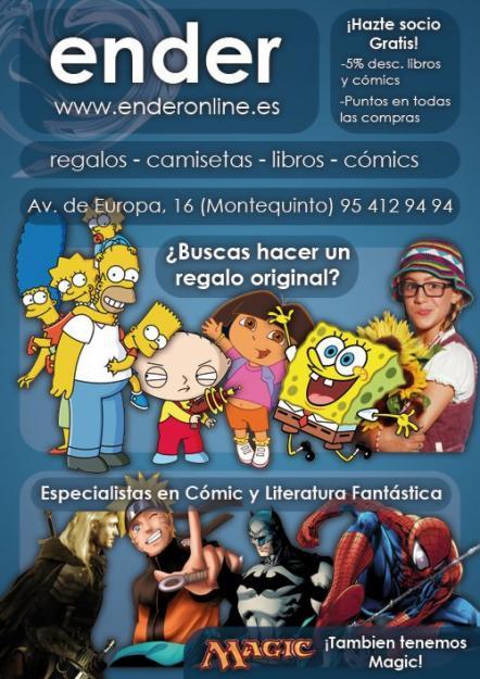 Enderonline.es Regalos, Figuras, Libros, Cómics, Camisetas y Juegos de cartas (Magic)