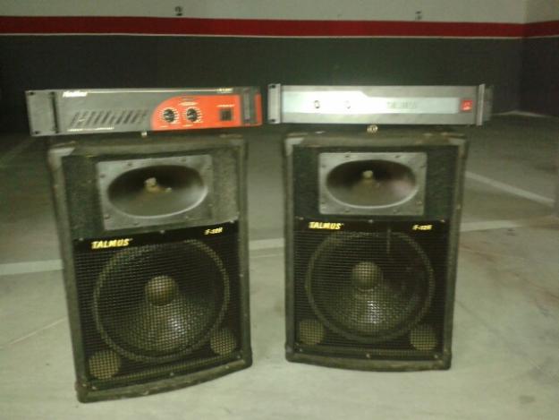 Talmus f-12h 300w, lem pfm-8ma, amplis TALMUS E200 2x200W , Fonestar 2x300W, Teac, shure..