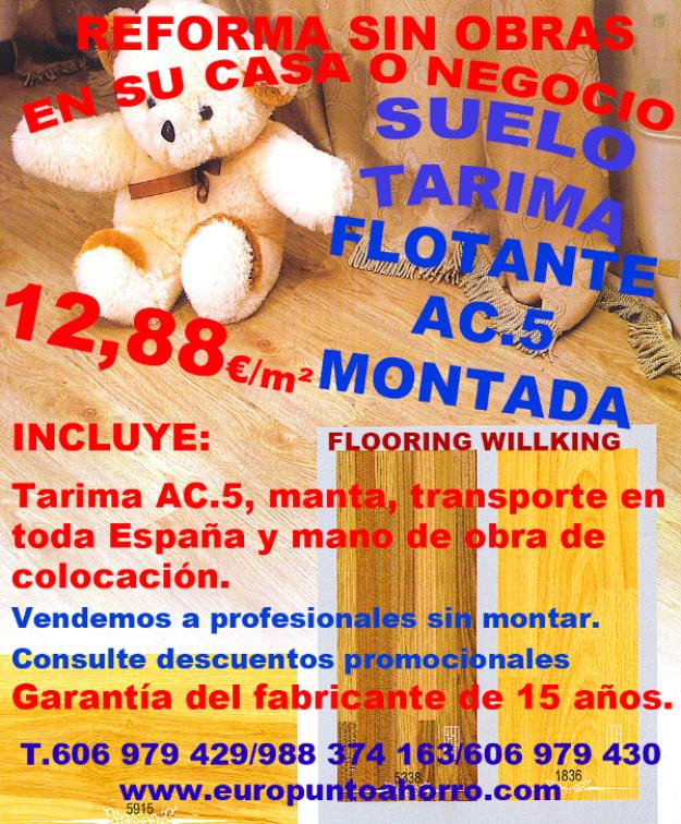 Tarima flotante ac5 12,88€/m2