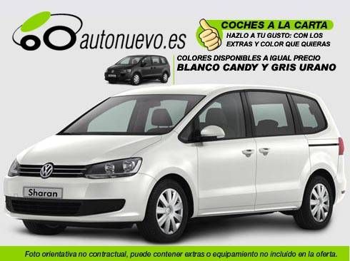 Volkswagen Sharan Edition 2.0Tdi 140cv Manual 6vel. Blanco ó Gris Urano. Nuevo.Nacional. A la Carta.