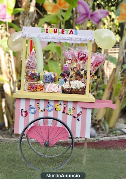 CARRITOS de CHUCHES para CUMPLEAÑOS, COMUNIONES, FIESTAS…