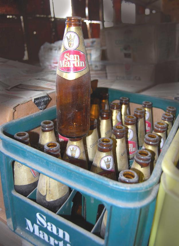 Botellas cerveza san martín de 25cl.