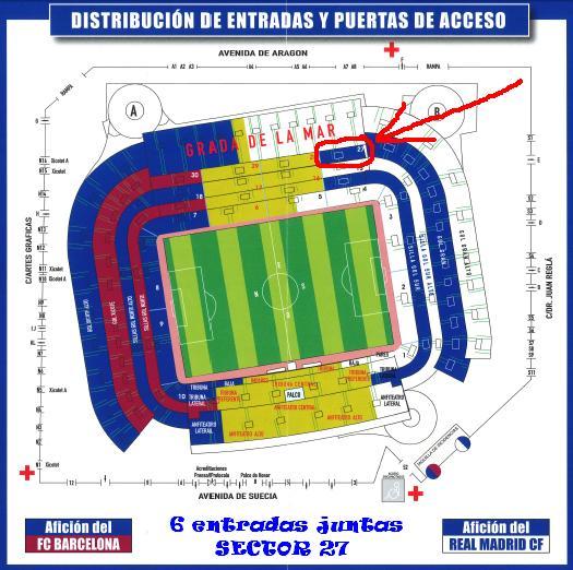 6 ENTRADAS 1ª CATEGORIA FINAL COPA DEL REY 2011