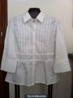blusa blanca con lorcitas en pecho - mejor precio | unprecio.es