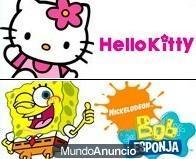 HELLO KITTY Y BOB ESPONJA AL COSTO, GRAN LIQUIDACION