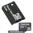 SanDisk 8GB MS Memory Stick Pro Duo Micro SD - mejor precio | unprecio.es