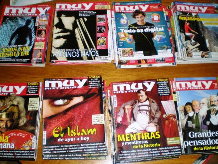 Lote de revistas 'muy interesante' y 'muy historia' (años 2007-2010) * 45 ejemplares