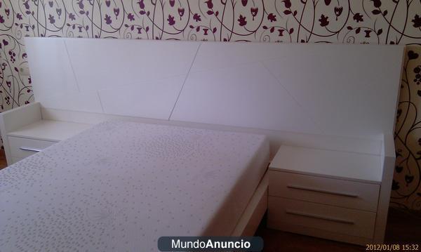 Conjunto cama de matrimonio moderno