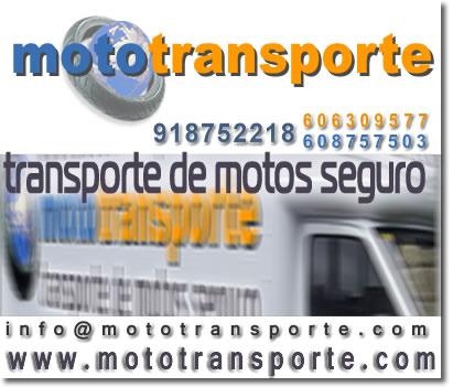Transporte de motos a España y Europa . MOTOTRANSPORTE