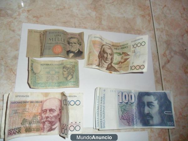 Billetes Antiguos de diversos sitios