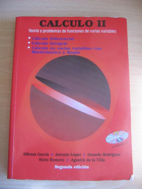 Vendo libro Calculo II, teoria y problemas de funciones de varias variables