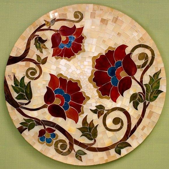 Mesas de jardin en mosaicos