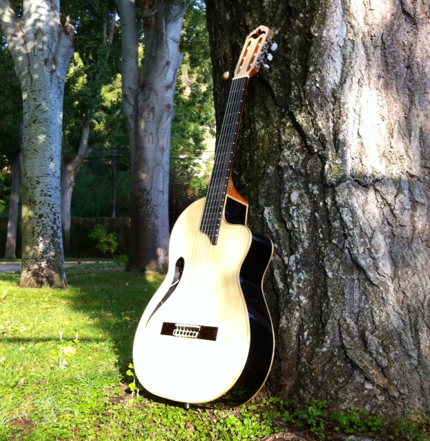 Guitarra clásica española california junco