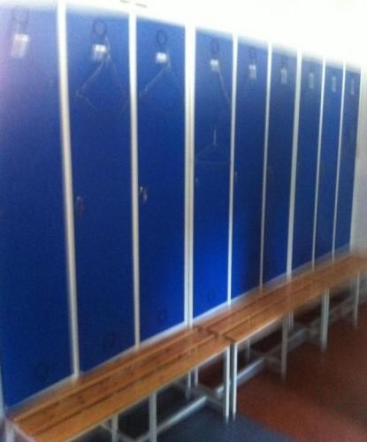 Taquillas de vestuario de segunda mano, con banco incluido