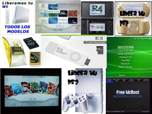 Libera tu PS3, PS2, Wii, PSP o Nintendo DS (Precio según consola)