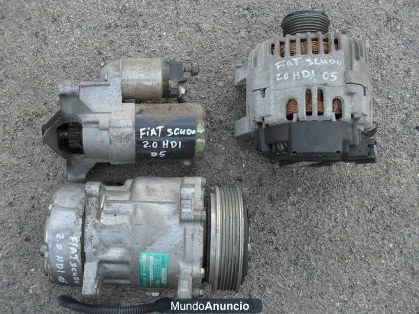 Alternador,motor arranque,compresor A/A Fiat Scudo