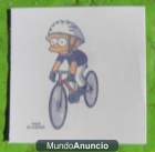 Calcomania de Lisa Simpson andando en bicicleta - mejor precio | unprecio.es