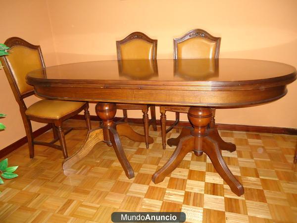 Vendo mesa comedor y 6 sillas