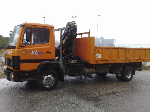 mercedes 914 grua y volquete targeta sp