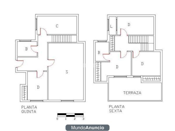 ocasion atico duplex 143m2 con gran terraza 129500. castellon