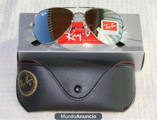 ray ban 3025 aviator-marco plata lente espejo, OFERTON