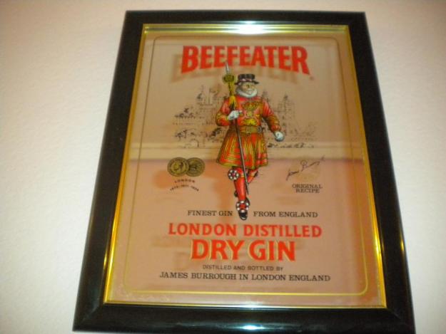 Cuadro espejo BEEFEATER marco negro