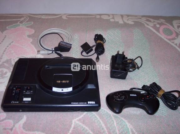 Mega Drive I,mando,cable RF,transformador+euroconector