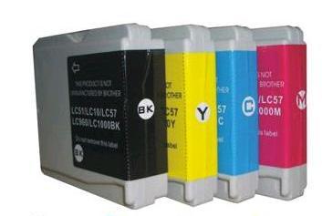 12 cartuchos tinta compatible Brother LC1000(3BK/3Y/3M/3C)