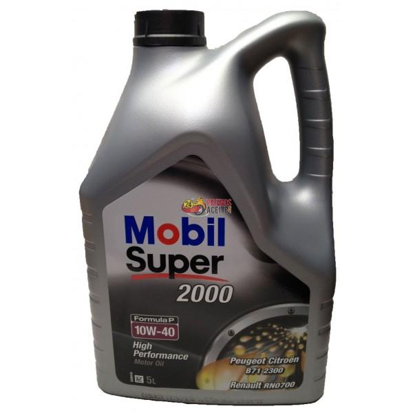 Aceite Mobil Super 2000 Formula P 10W40, 5 litros