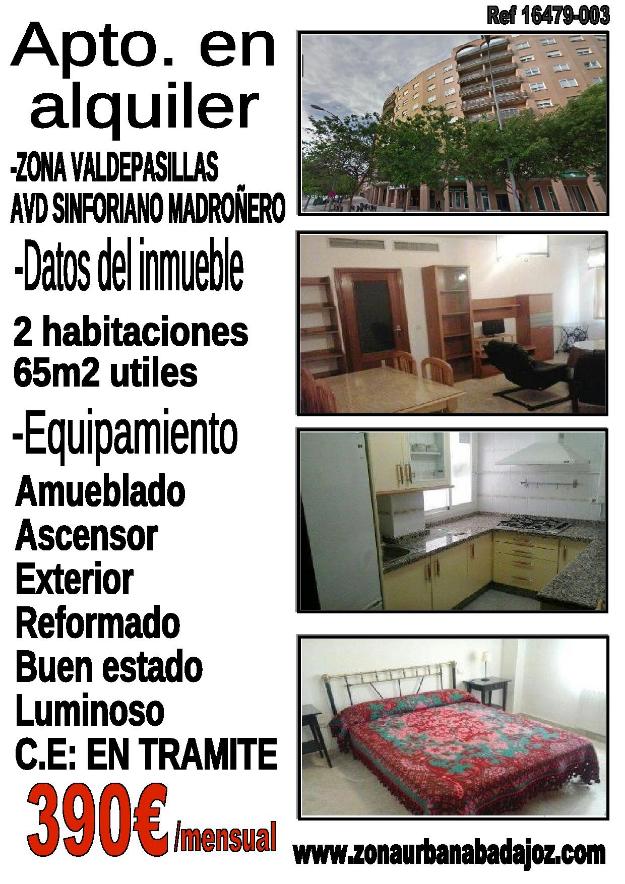 Amueblado 2d en valdepasillas