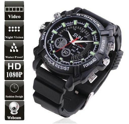 Reloj con Camara de Vision nocturna 8GB 1080P  HD