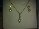 gargantilla y pendientes oro 18k y perlas - mejor precio | unprecio.es