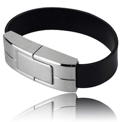 Pulsera USB 4 GB brazalete de cuero para hombre