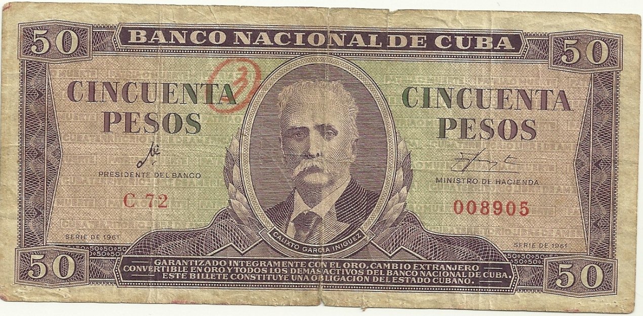 Vendo billete cuano del año 1961 con la firma del CHE