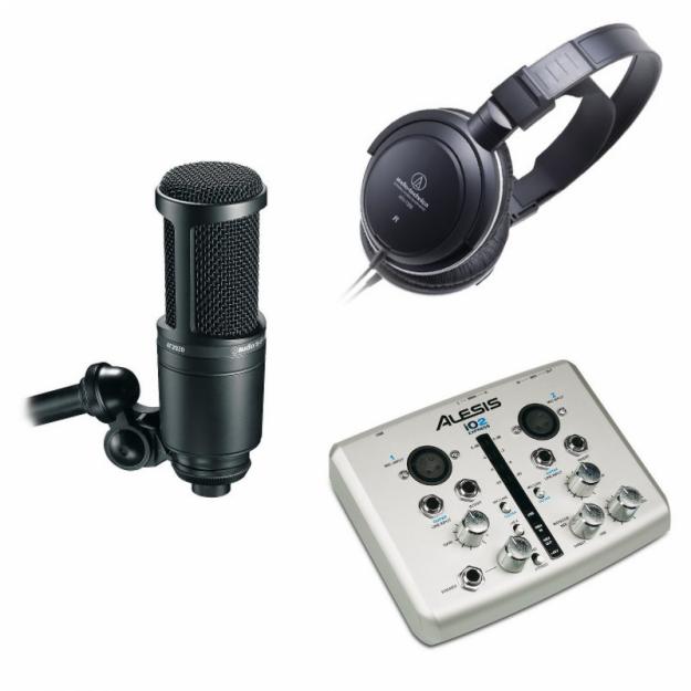 Audio technica at2020+ Alesis io2 Express