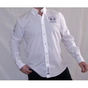 Camisa La Martina para Hombre - Modelo clásico color blanco. 60% dcto ¡¡super oferta!!
