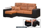 Sofa chaislongue oferta outlet con puff NUEVO - mejor precio | unprecio.es