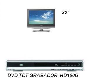 DVD-TDT GRABADOR 160gb + REGALO TV 32