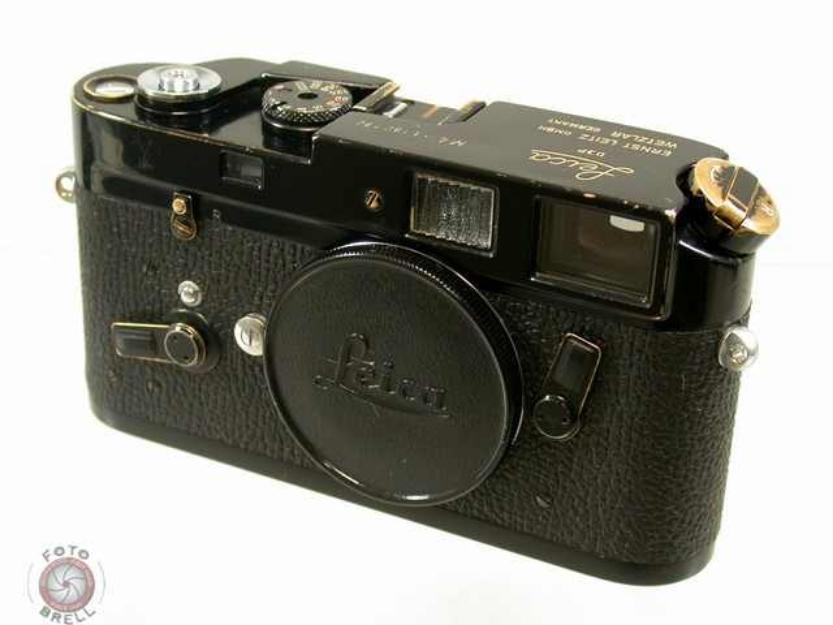 Leitz leica m4 wetzlar m-4 negro pintura pintura negro de la vendimia 1968 primero no23 se