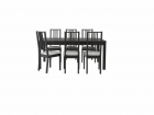 Mesa de comedor BJURSTA con 2 tableros de extensión con 6 sillas - mejor precio | unprecio.es