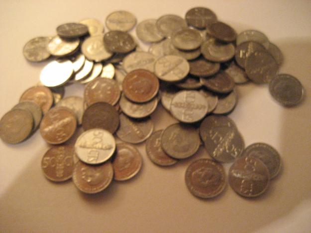 100 monedas de 50 céntimos de 1966