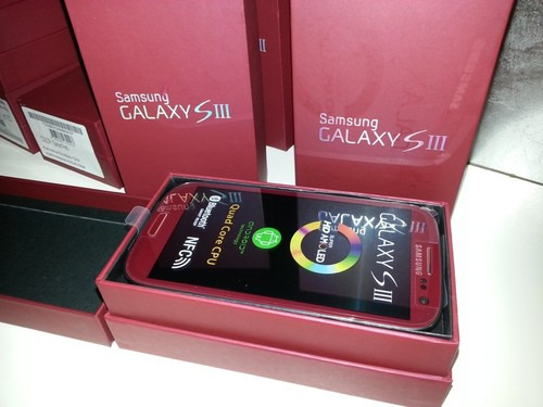 Samsung galaxy siii, sgh-i747-Garnet 16gb  Rojo