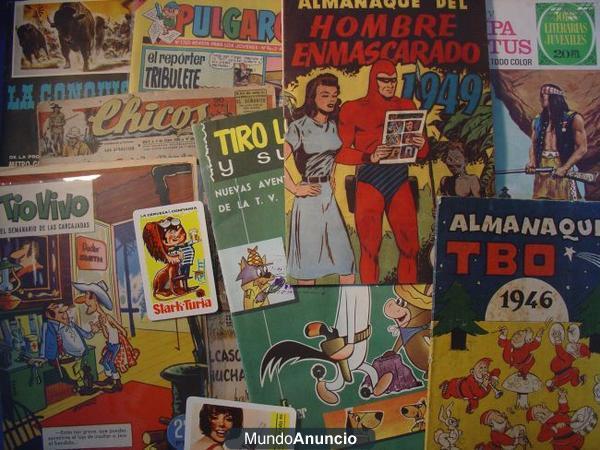 Tebeos antiguos,comics Superheroes,Manga,albumes de cromos,libros,etc..